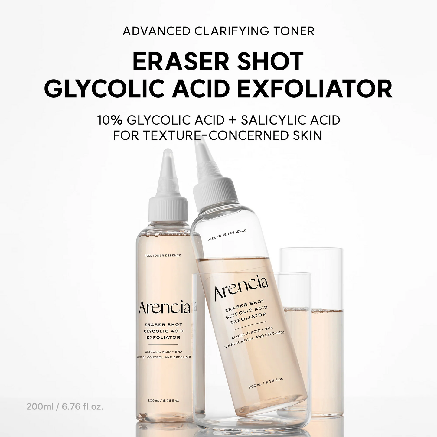 Arencia Erasor Shot Glycolic Acid Exfoliator - 200ml