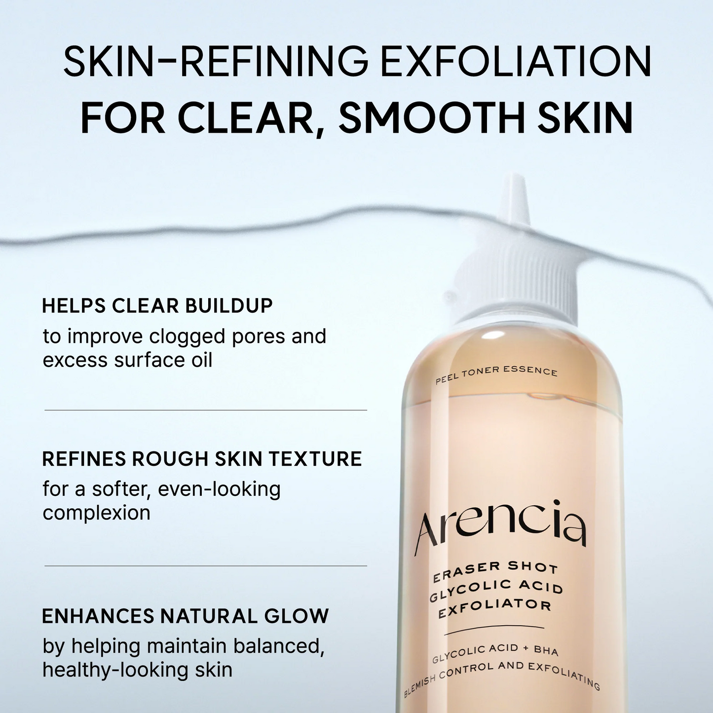 Arencia Erasor Shot Glycolic Acid Exfoliator - 200ml