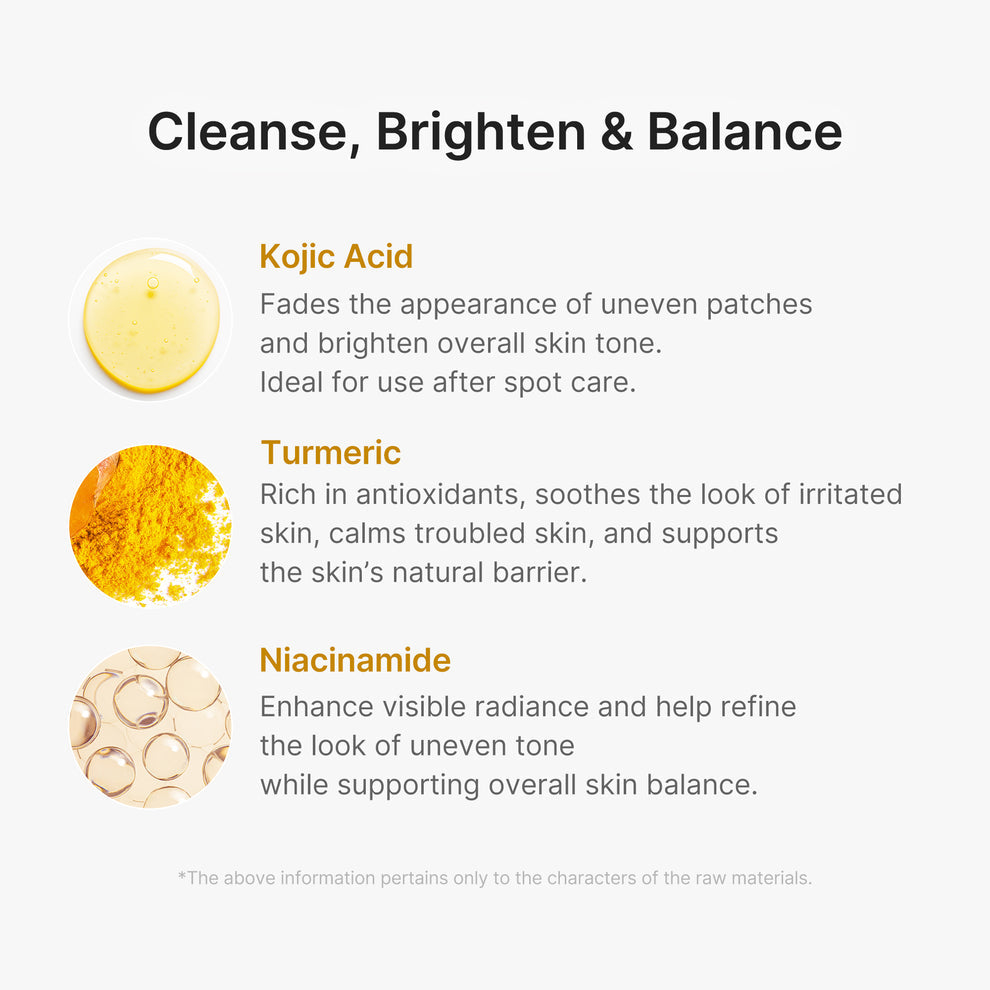 MEDICUBE Kojic Acid Turmeric Vita Capsule Foam Cleanser - 120g