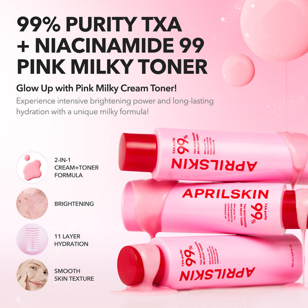APRIL SKIN TXA+Niacinamide 99 Pink Milky Toner - 150ml