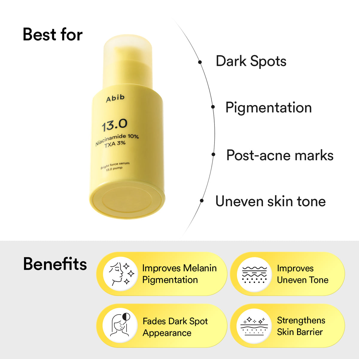 Abib Bright Force Niacinamide 10% + Tranexamic Acid 3% Serum - 30ml