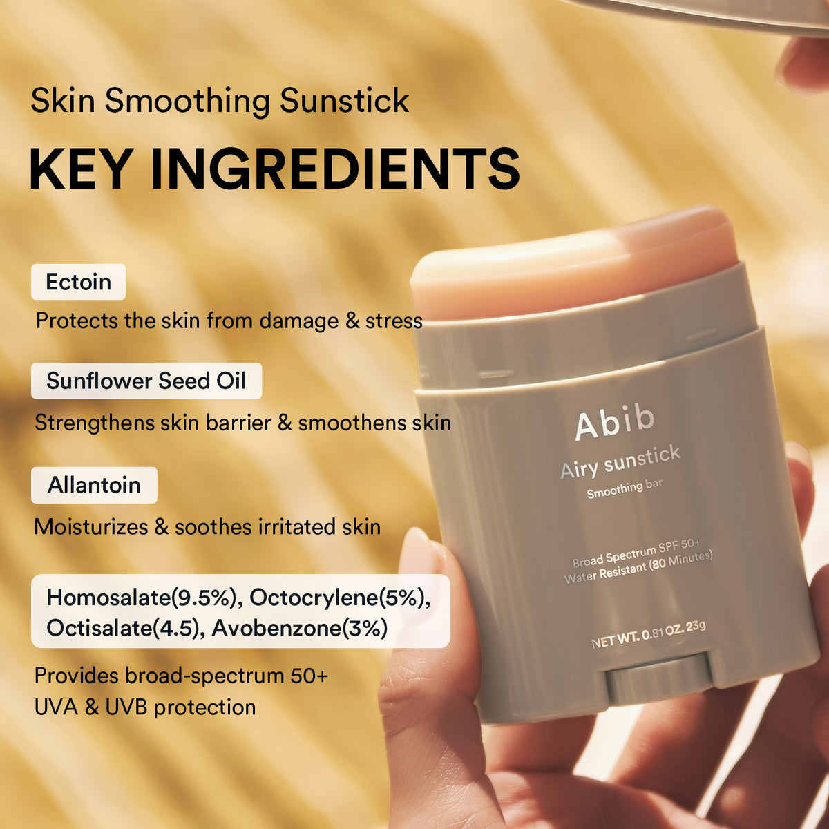 Abib Airy Sun Stick Broad Spectrum SPF 50 - 23g