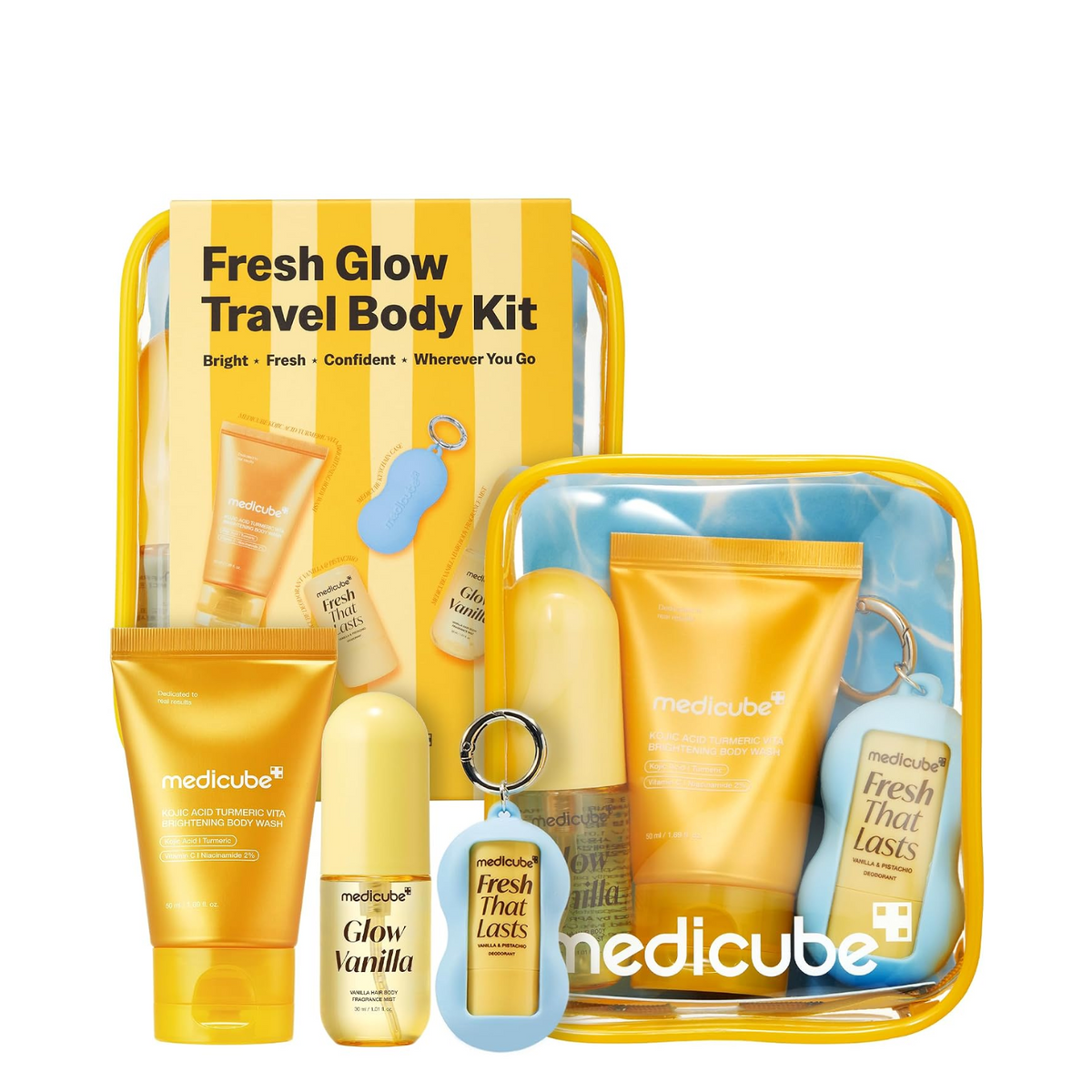 MEDICUBE Fresh Glow Travel Body Kit -
