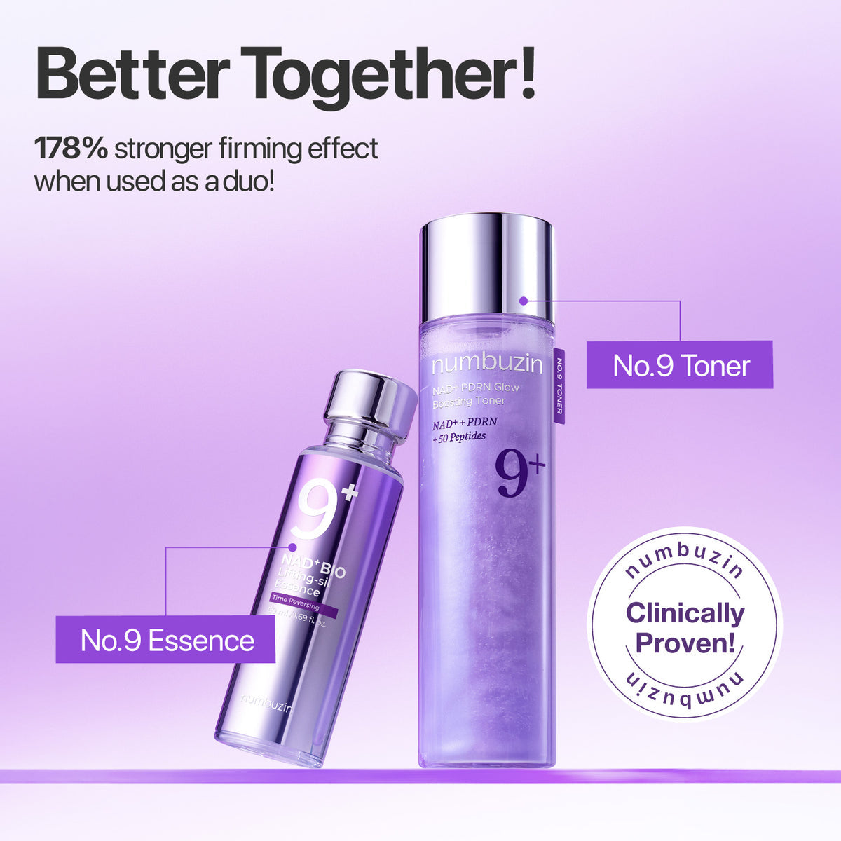 Numbuzin No.9 NAD + PDRN Glow Boosting Toner - 150ml