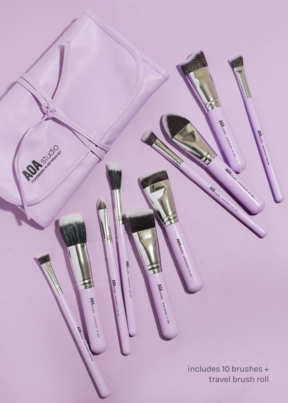 AOA Studio Purple Brush Roll