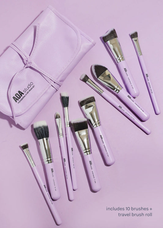 AOA Studio Purple Brush Roll