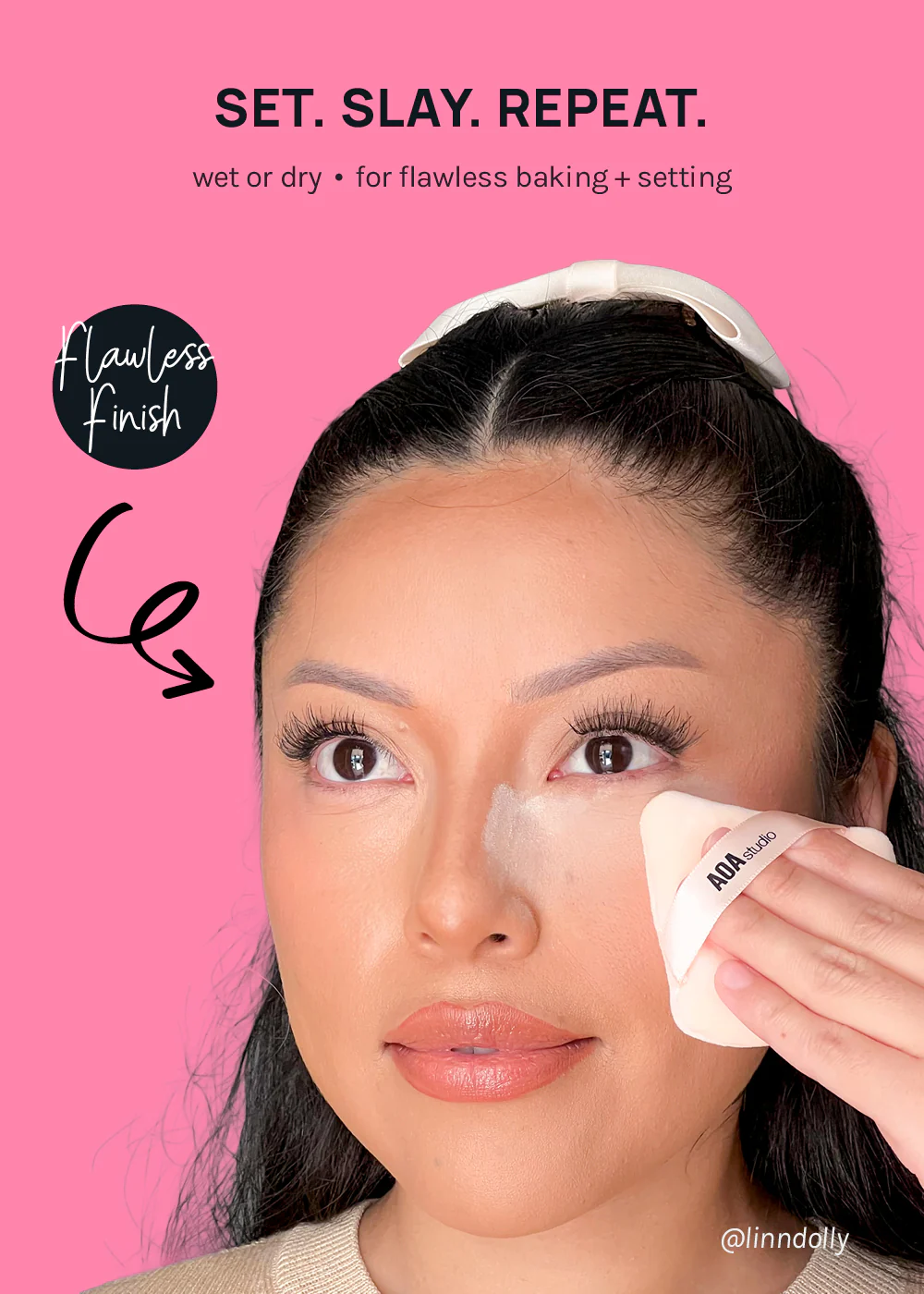 AOA Studio Velvet Powder Puffs