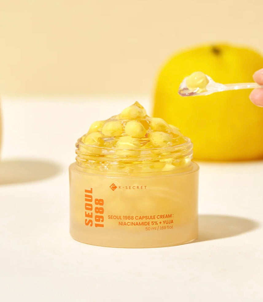K-SECRET Seoul 1988 Capsules Cream : Niacinamide 5% + Yuja - 50ml