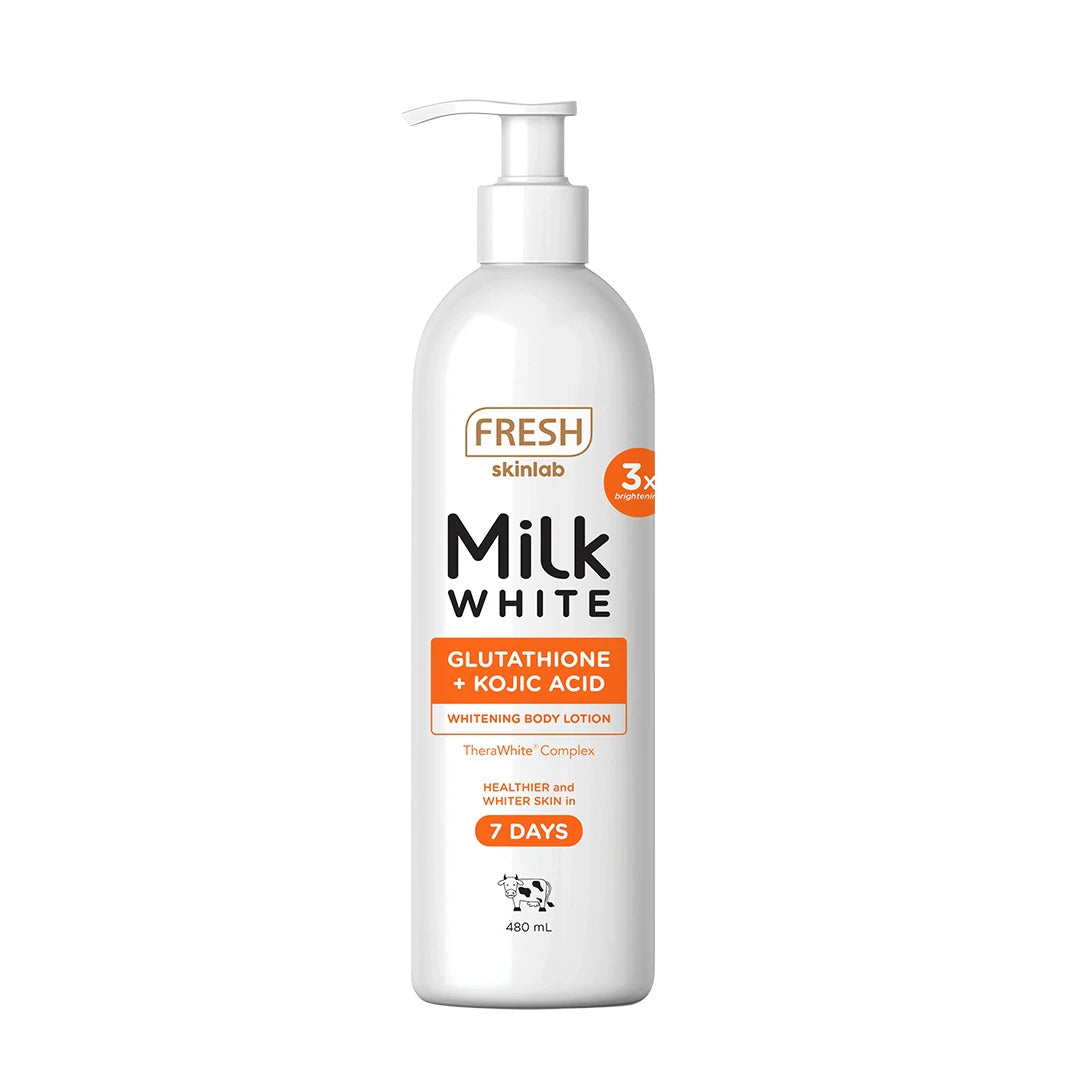 FRESH Skinlab Milk White Glutathione + Kojic Acid Whitening Body Lotion - 480ml