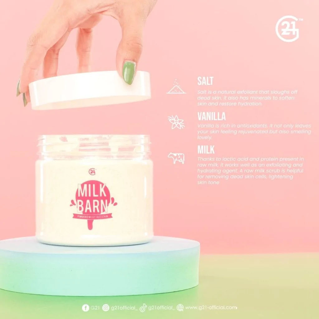 G21 Milk Barn Powdered Milky Salt Scrub - 735g