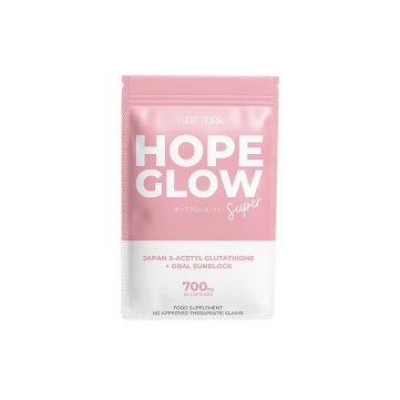 HOPE GLOW Super Japan s-acetyl glutathione + Oral Sunblock - 60 Capsules