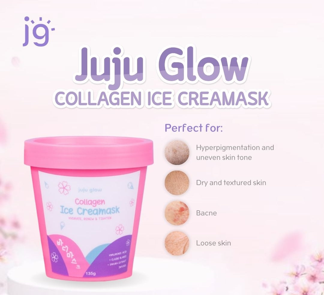 Juju Glow Collagen Ice Cream Mask - 135g