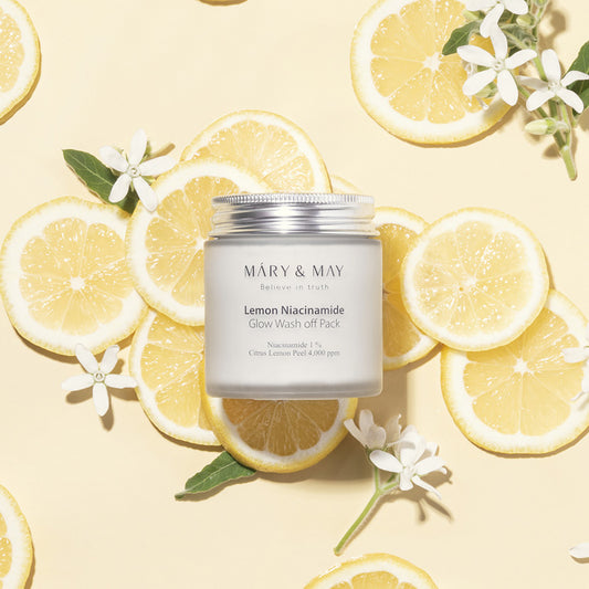 Mary & May Lemon Niacinamide Glow Wash Off Pack - 125g