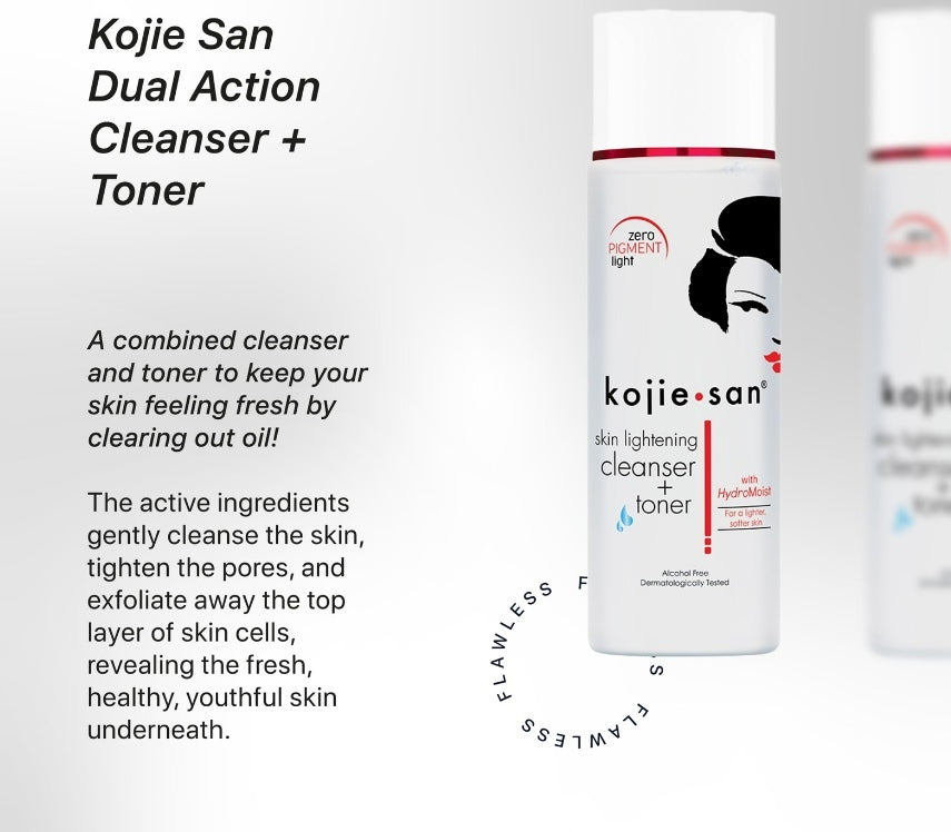 Kojie San Skin Lightening Dual Action Cleanser + Toner