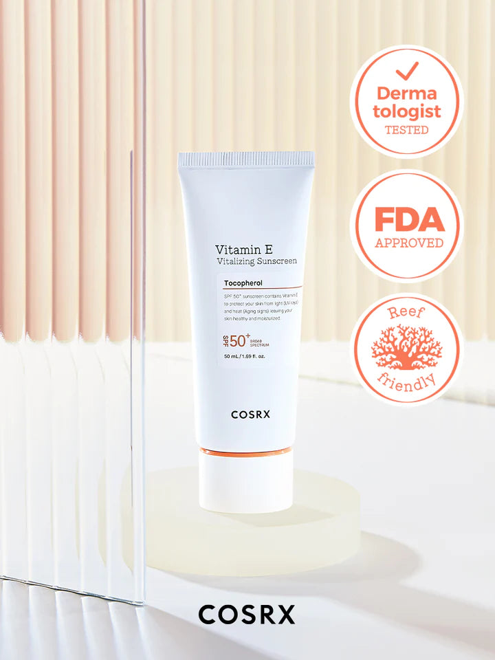 COSRX Vitamin E Vitalizing Sunscreen SPF 50+ [ 50ml ]